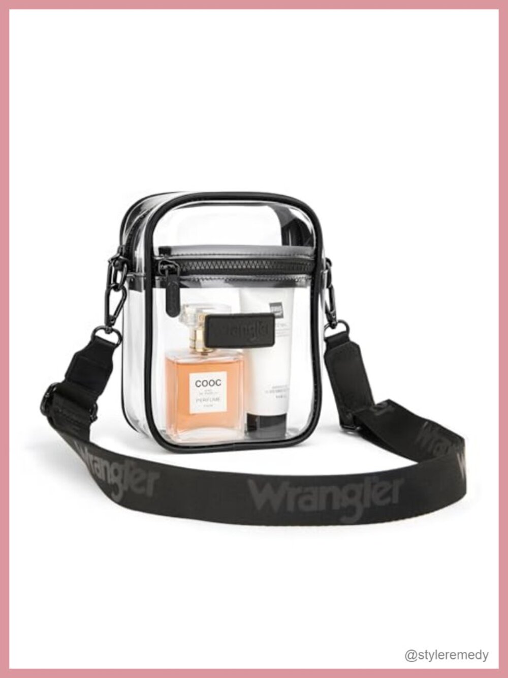 Stadium Approved Clear Crossbody Purse with Adjustable Strap for Concerts - Picture 3 of 6